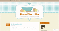 Desktop Screenshot of gramsrecipebox.com